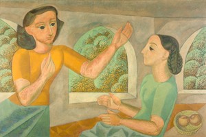 "La Anunciación", obra pictórica de Norah Borges, año 1945. Gentileza 