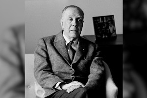 Jorge Luis Borges, para la época en la que visitó Santa Fe y estuvo en el Hotel Ritz.