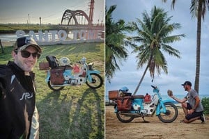 De Santo Tomé al fin de América: Pablo lleva más de 1600 días de viaje.