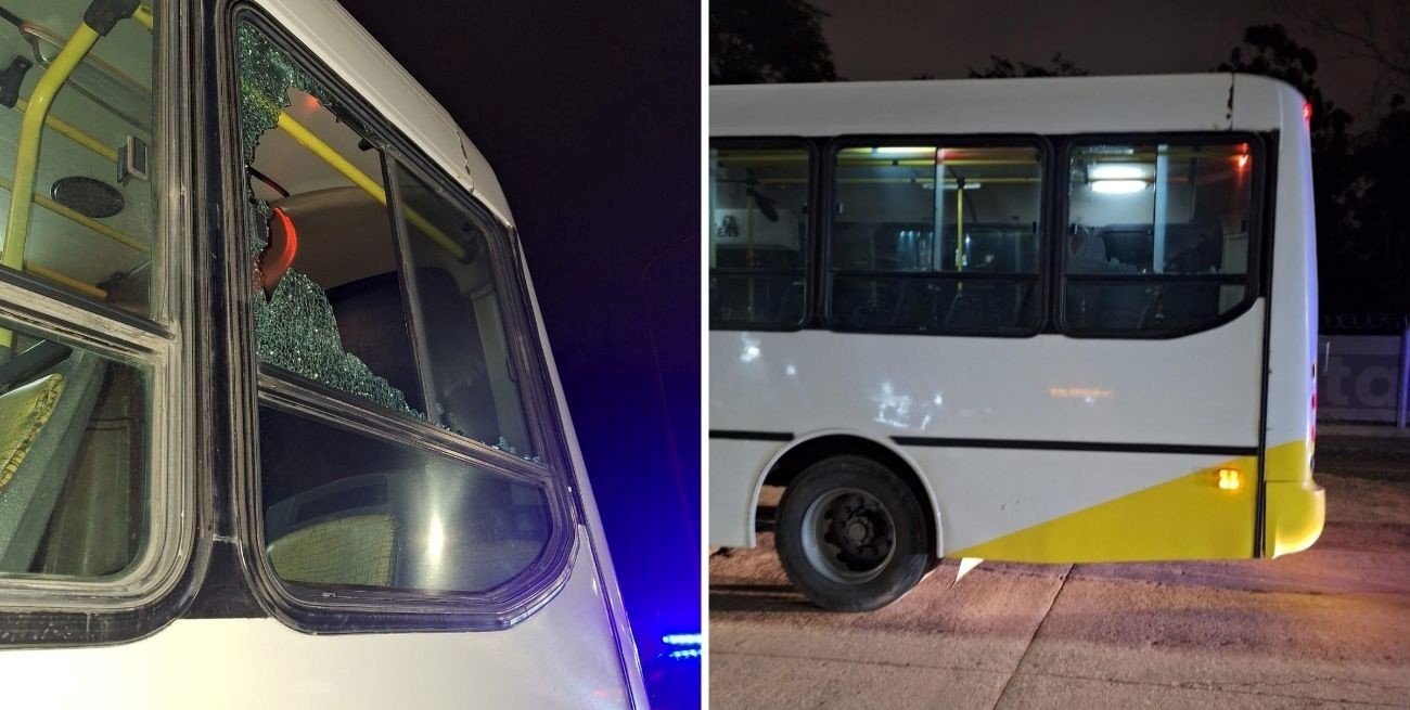 Un colectivo fue atacado a piedrazos: dos pasajeros heridos