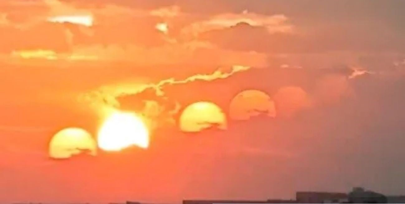 ¿Llegada del apocalipsis?: siete soles aparecieron en el atardecer de China