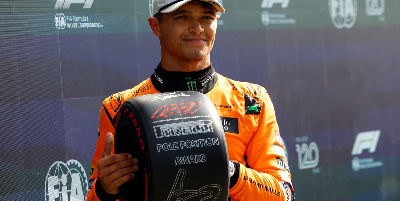 Fórmula 1: Norris consigue una sorprendente pole en Zandvoort