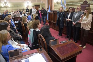 Reconocimiento de la Cámara de Diputados a mujeres periodistas. Habla la ministra de Cultura de la Provincia de Santa Fe, Susana Rueda.

