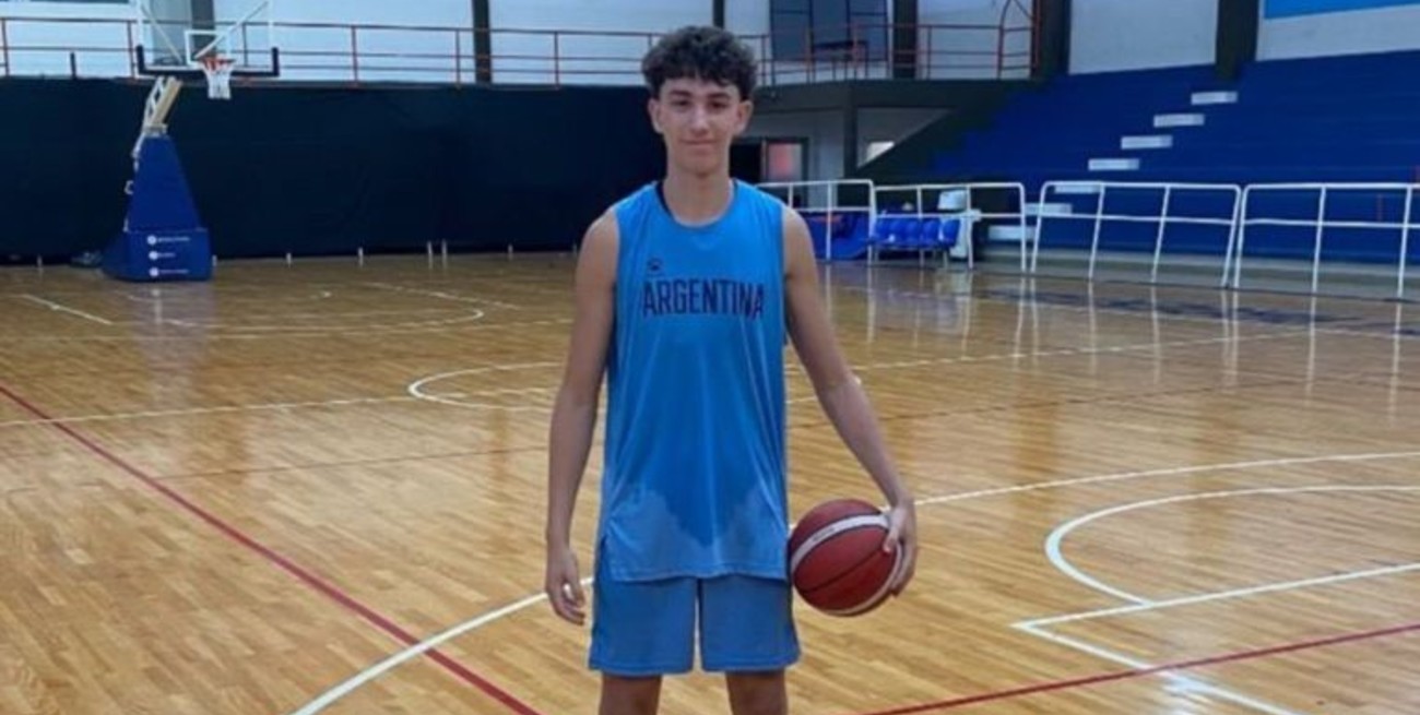 Básquet U15: el firmatense Rocco Guareschi fue nuevamente convocado a la Selección Argentina