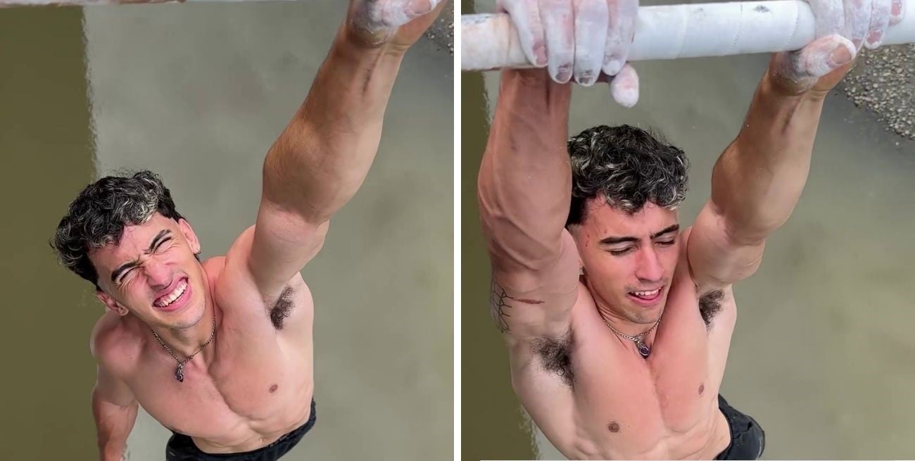 Un influencer argentino intentó realizar dominadas sobre un río repleto de cocodrilos