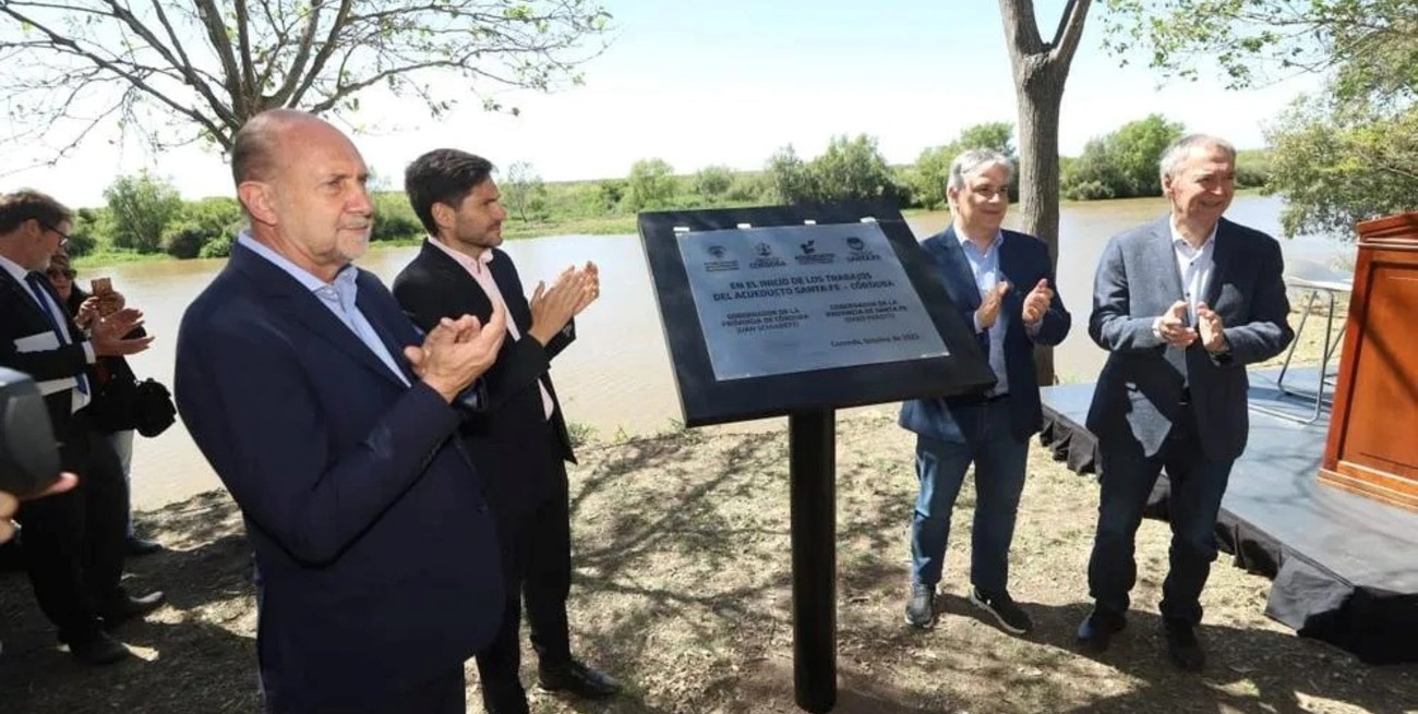 Robaron en Coronda la placa que hace referencia al acueducto Santa Fe-Córdoba