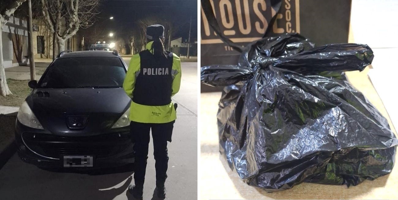 Secuestran marihuana a un hombre que circulaba sin documentación