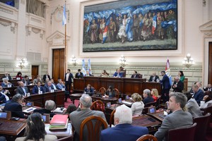 La vicegobernadora Scaglia encabezó la Asamblea Legislativa en dependencias de Diputados. Foto: Vicegobernación de Santa Fe.