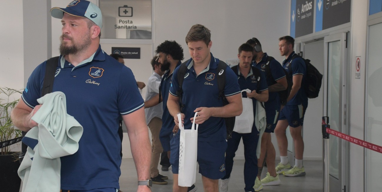 Llegó a Santa Fe la delegación de Australia para el partido contra Los Pumas