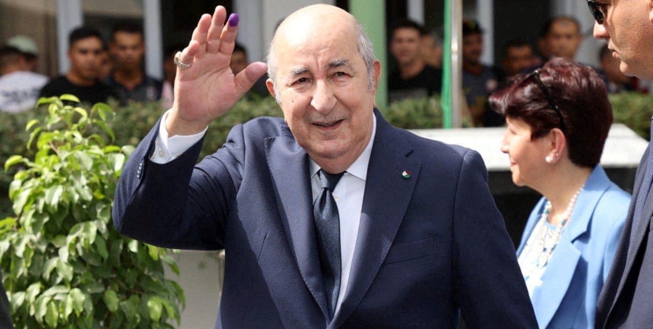 Abdelmadjid Tebboune logró la reelección en Argelia con un 95 % de los votos