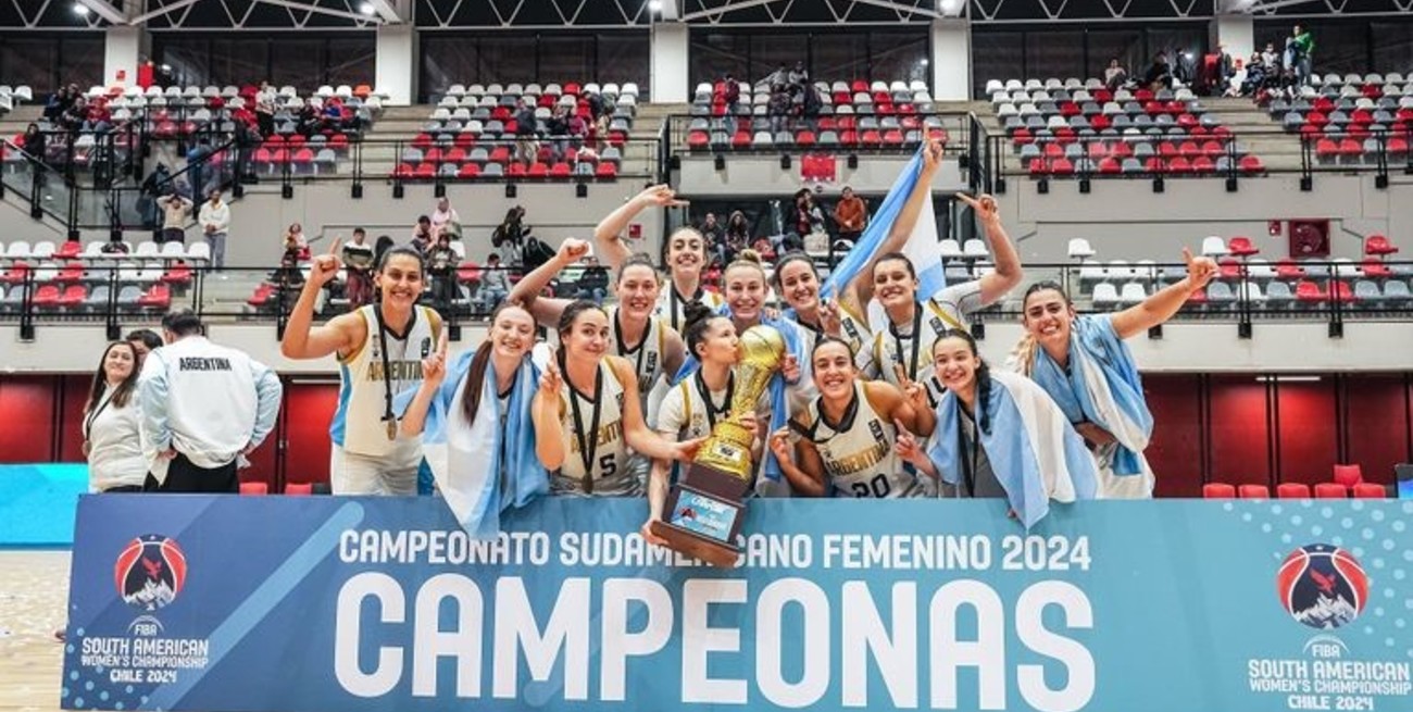 Básquet: la selección femenina se consagró campeona invicta del Sudamericano