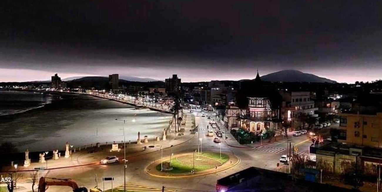 Impactante tormenta en Uruguay: se hizo de noche en plena tarde