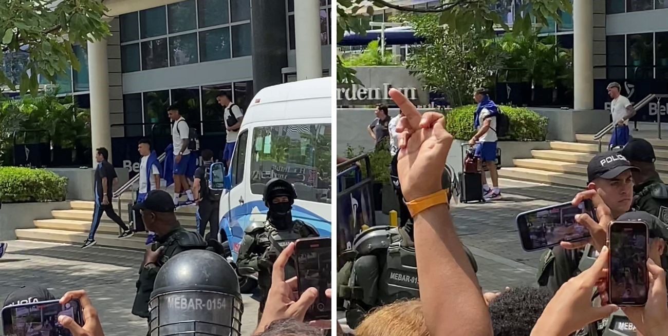 Abucheos e insultos: así dejó el hotel la Selección Argentina en Colombia