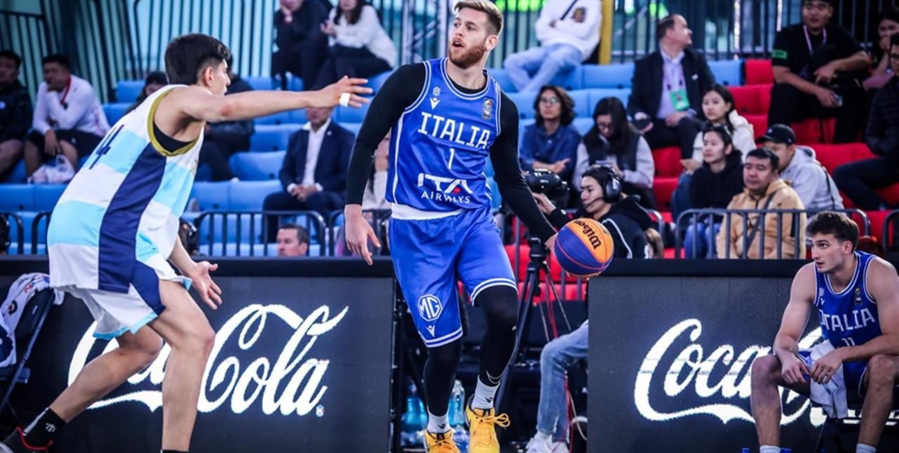 Mundial U23 de Básquet 3x3: con Elías Molina, Argentina tuvo un debut ideal en Mongolia