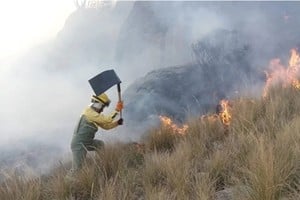 Los incendios se suceden en el área peruana de la selva amazónica. Foto: Agencia Noticias Argentinas/Andina