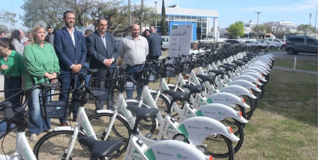 "Las Bicis": la Municipalidad de Santa Fe incorporó 50 rodados y 10 estaciones