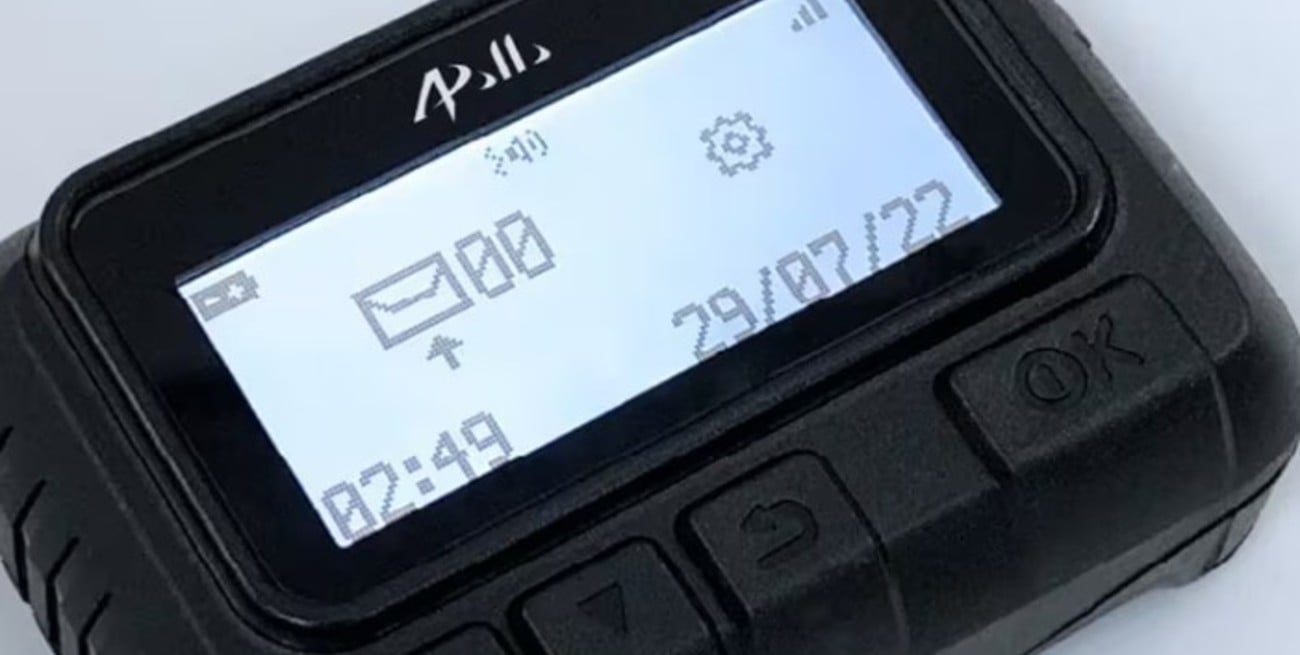 Este es el modelo del beeper que utilizaban los terroristas de Hezbollah