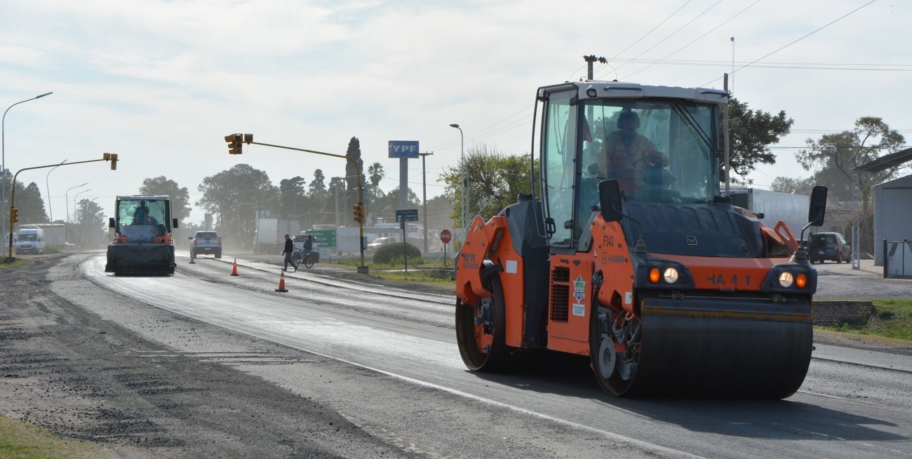 Ruta 11: Vialidad Nacional realiza obras de mejora en la trama urbana de San Justo