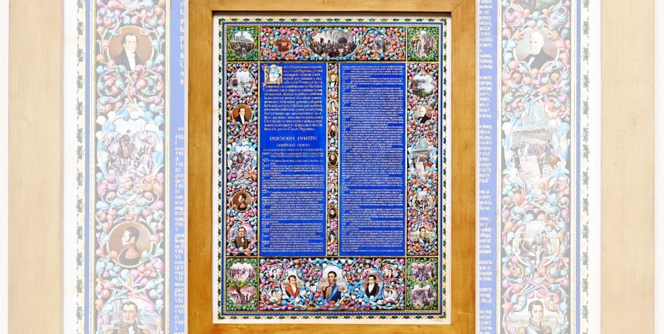 Un documento plástico único de nuestra Ley Fundamental