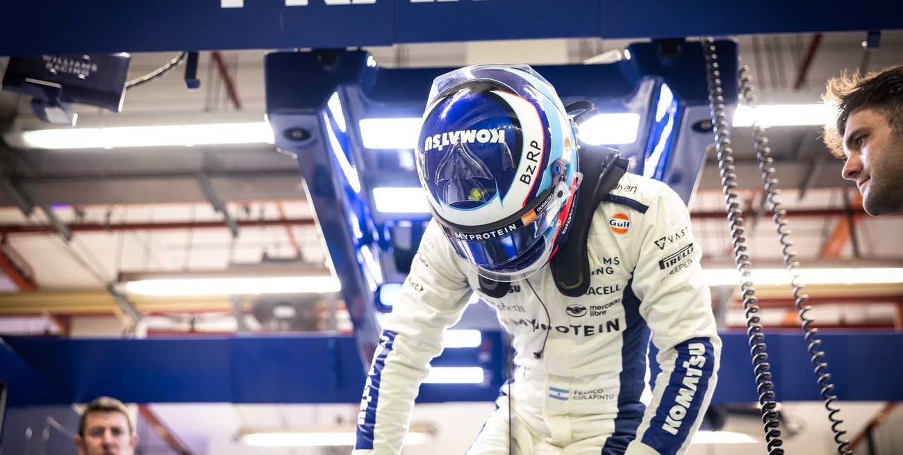 En la noche de Singapur, Colapinto cerró 16° en la segunda práctica libre
