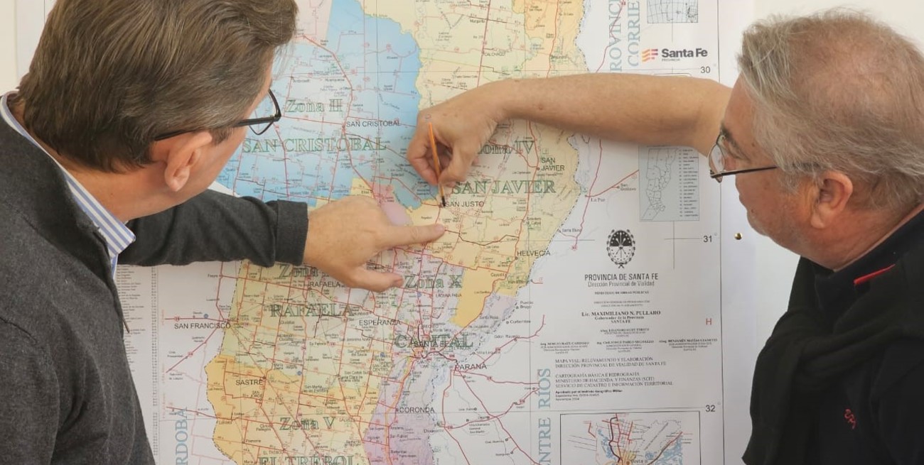 Borla realiza gestiones para obras viales e hídricas en el departamento San Justo