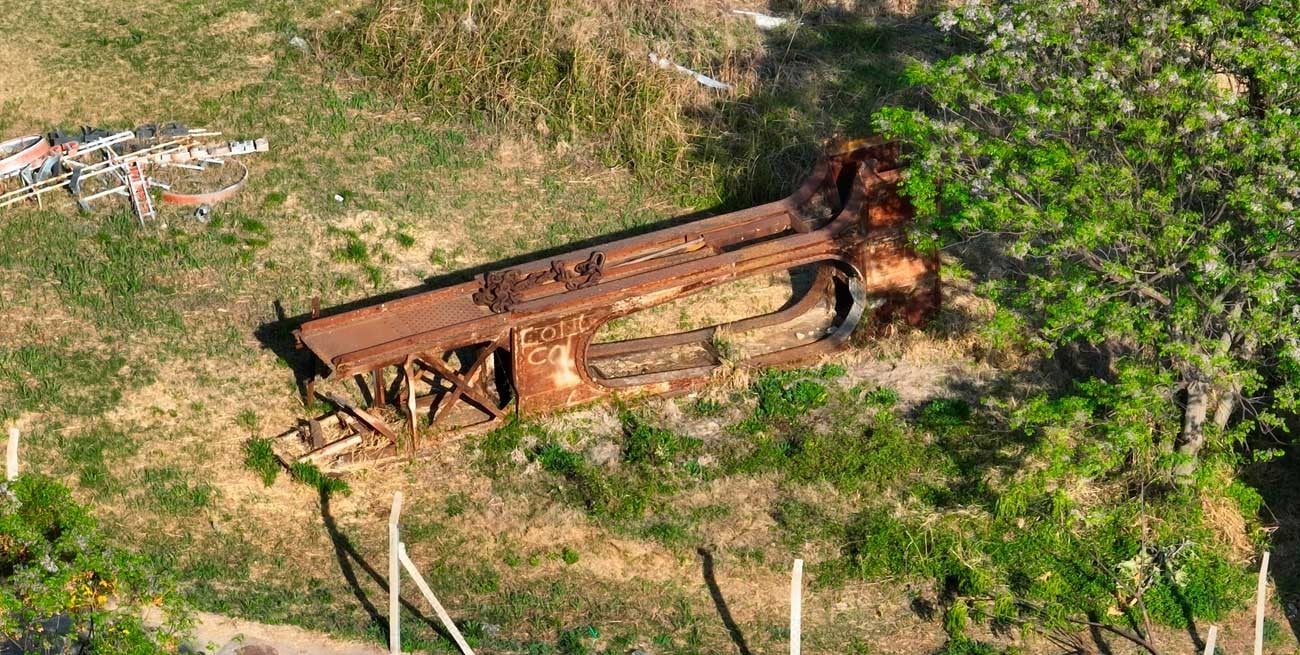 Dónde están: el mapa con los restos del Puente Colgante que cayó hace 41 años