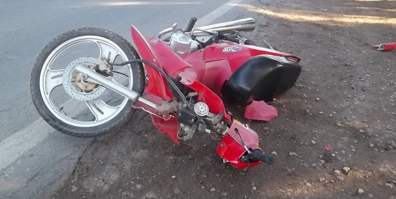 En Recreo: una motociclista en estado crítico tras ser embestida