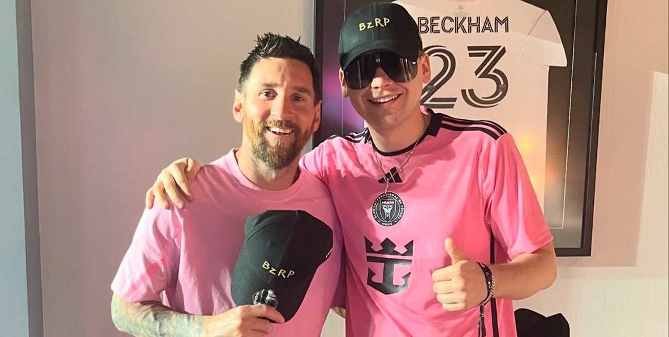 Descubrieron a Bizarrap sin gorra ni lentes de sol viendo a Messi 