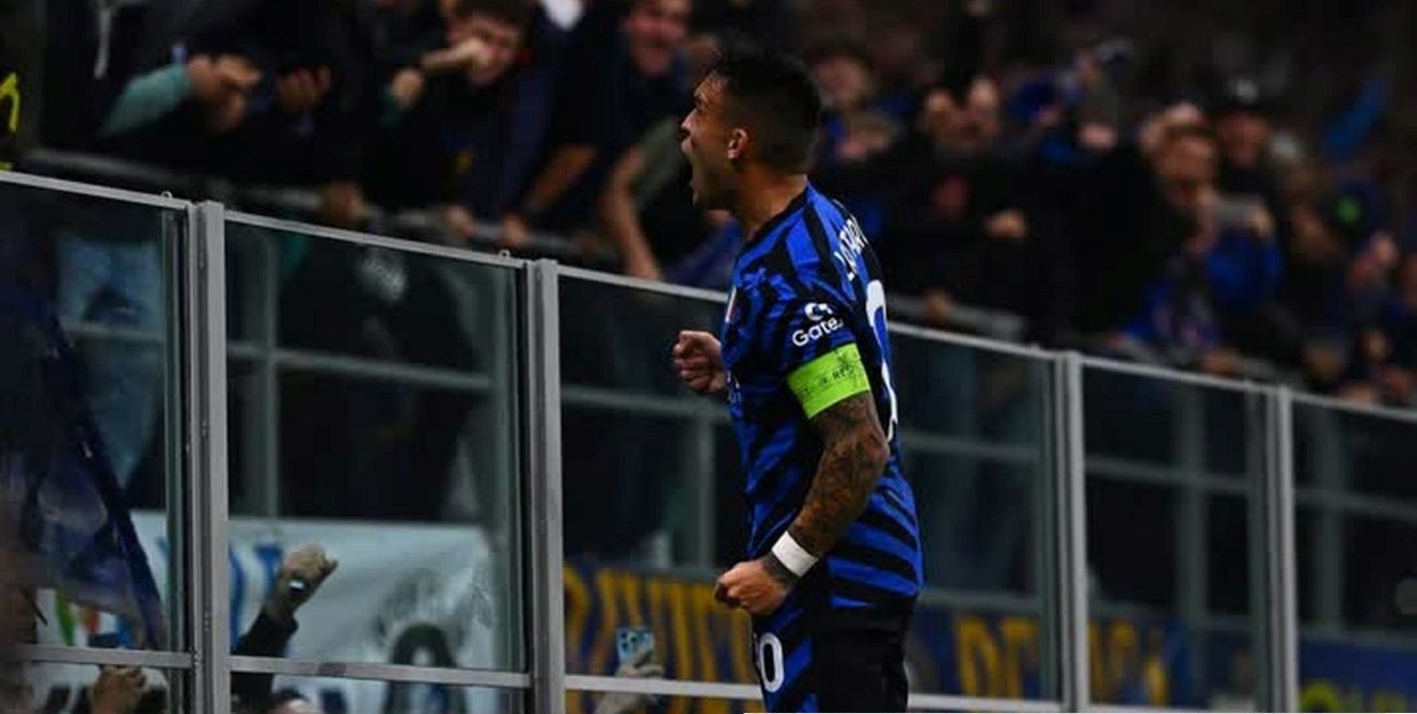 Lautaro Martínez anotó en la goleada del Inter por 4-0 sobre Estrella Roja