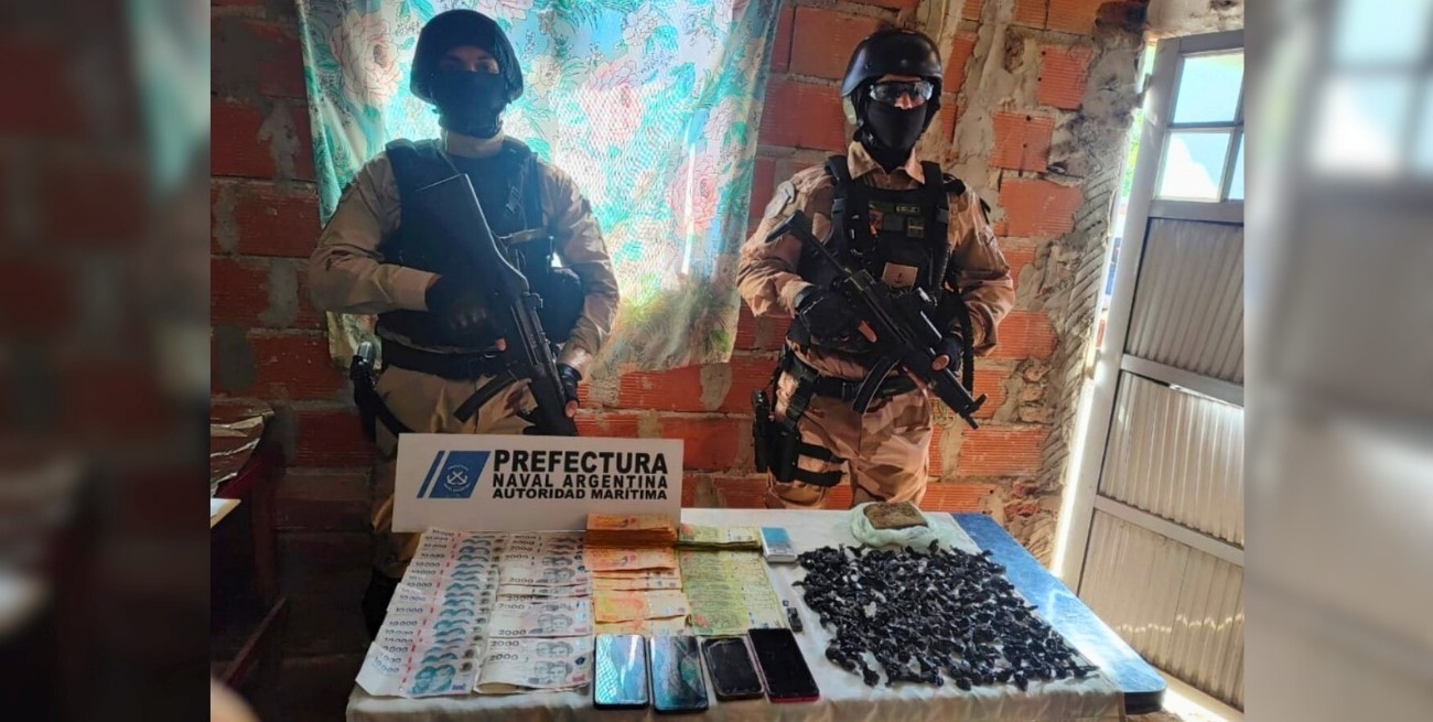 Prefectura desbarató una banda de narcos que operaba en Santa Fe