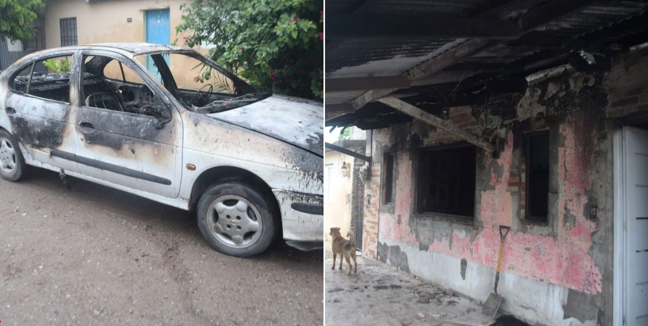 En Barranquitas: exyerno incendió automóvil por segunda vez y el fuego afectó una vivienda