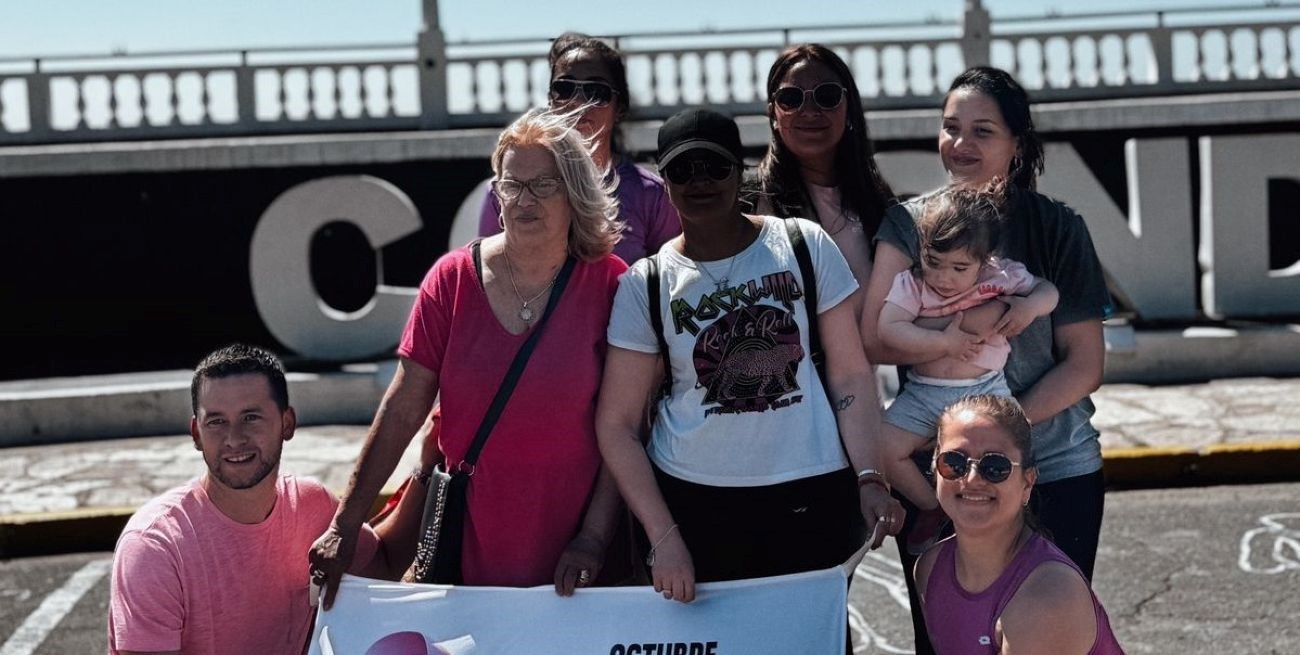 Coronda ejemplo en su tarea institucional de concienciación sobre el cáncer de mamas