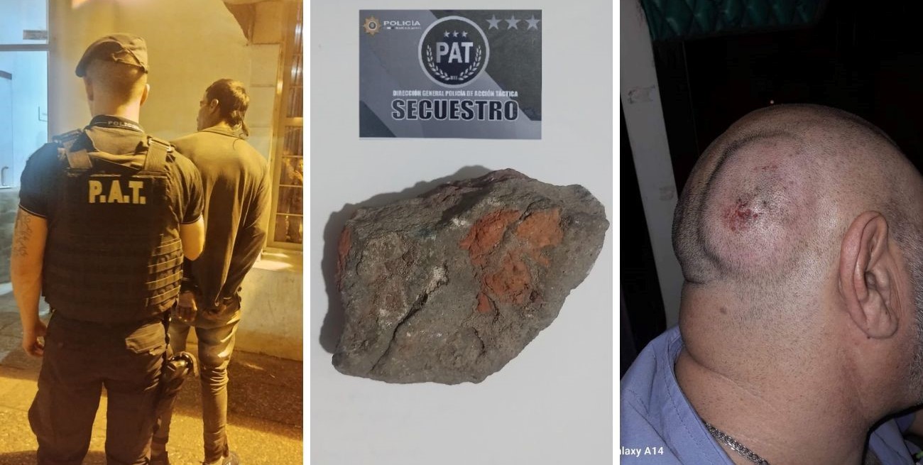 Salvaje agresión a un colectivero de la Línea 16; el atacante fue detenido