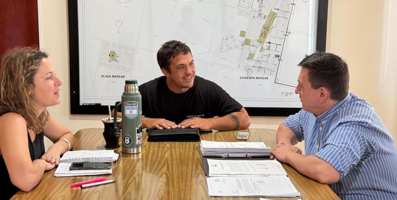 Matilde: autoridades locales y del gobierno provincial avanzan en el proyecto de red cloacal  