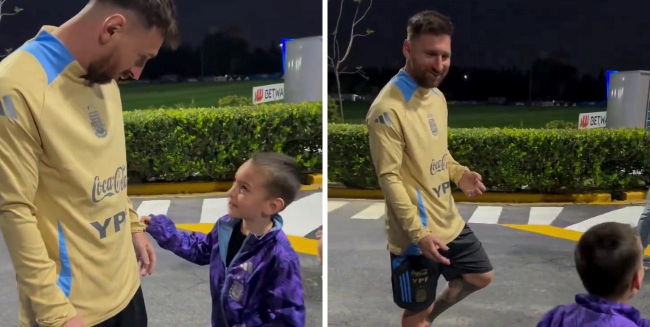 Messi viral: la reacción del 10 ante el pedido de un niño