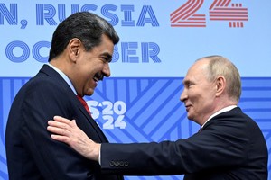 Vladimir Putin recibió a Nicolás Maduro en Kazán, pero Venezuela sigue fuera del bloque. Crédito: Alexander Nemenov/Reuters