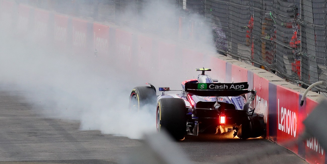 Así fue el choque de Albon en el arranque del Gran Premio de México