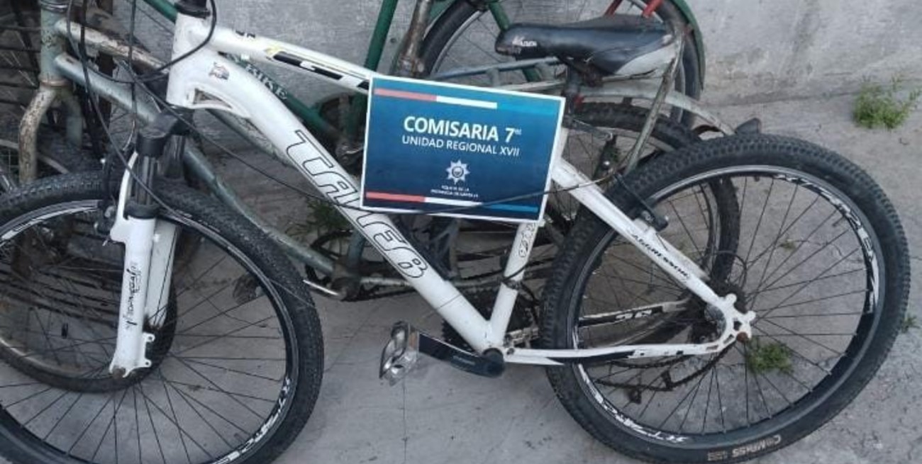 Un policía había salido de franco y logró recuperar bicicletas robadas en San Lorenzo
