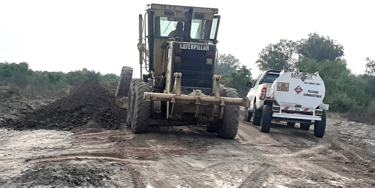 Continúan los trabajos en la recuperación vial de la Cuña Boscosa