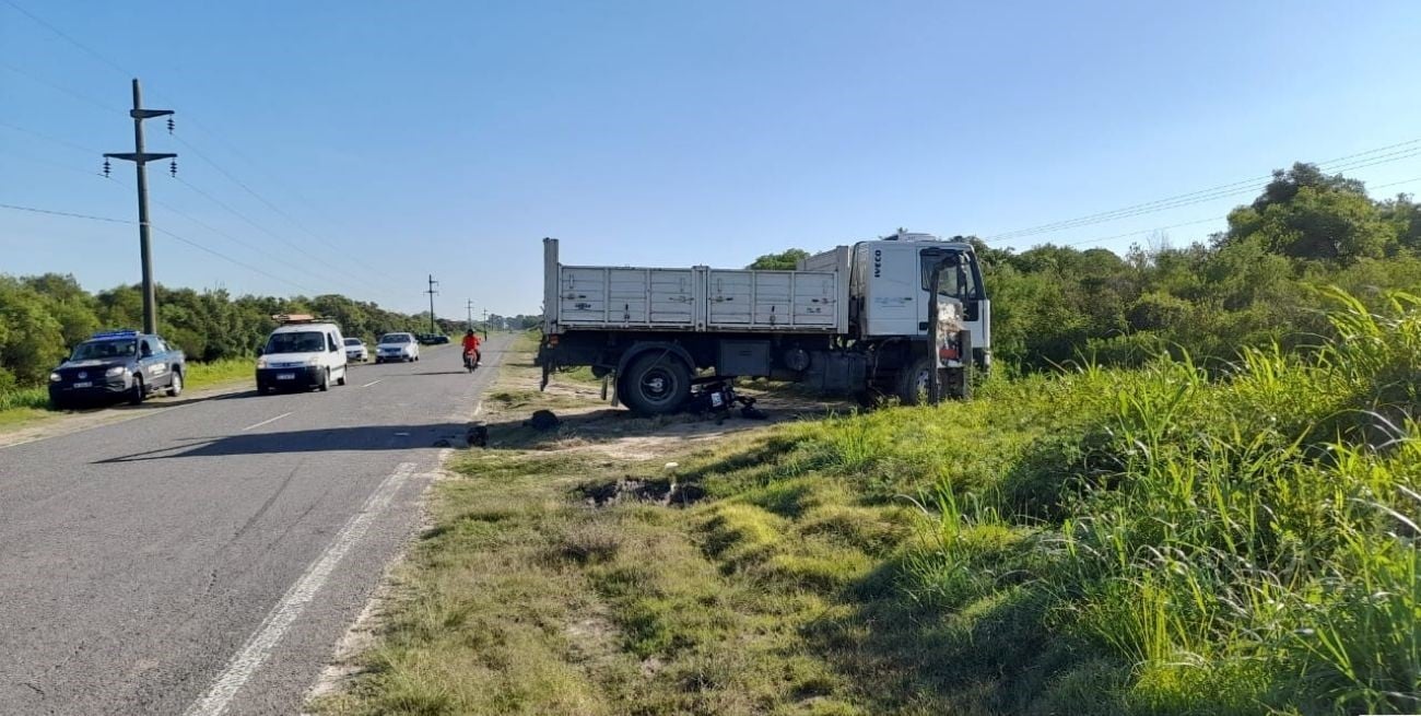 Policía murió tras un accidente de tránsito en Colonia La Francesa