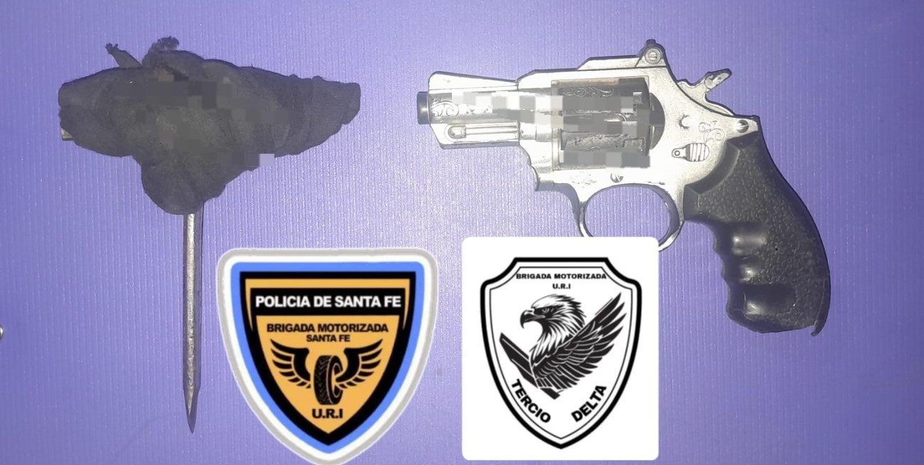 Detuvieron a ladrones que salieron a robar con un revólver de juguete y una ganzúa