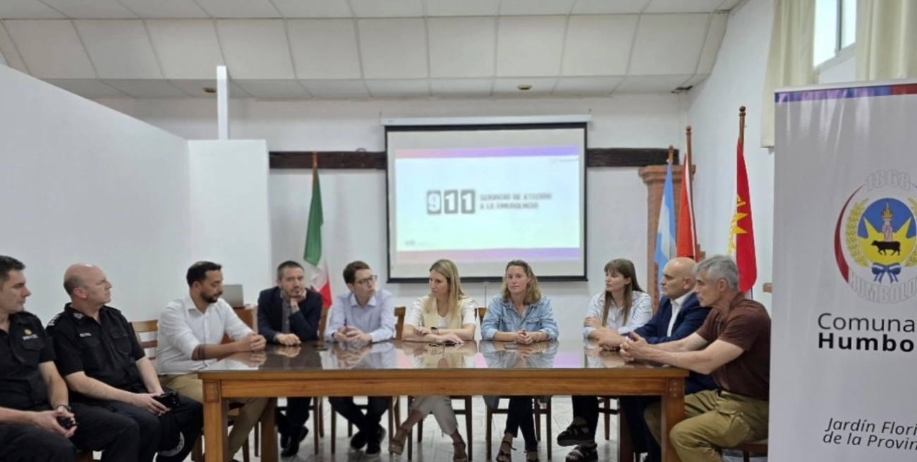 Presentaron la línea de Emergencia 911 en Humboldt