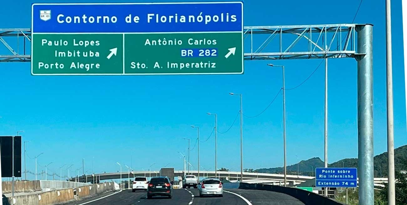 En auto a Brasil: cómo es la nueva circunvalación de Florianópolis para evitar demoras en la BR 101