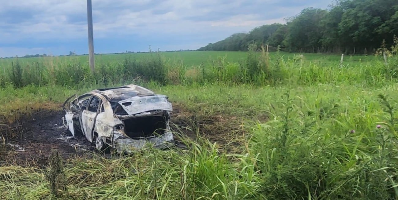 Ruta 80S: un muerto tras un despiste que provocó el incendio total del vehículo