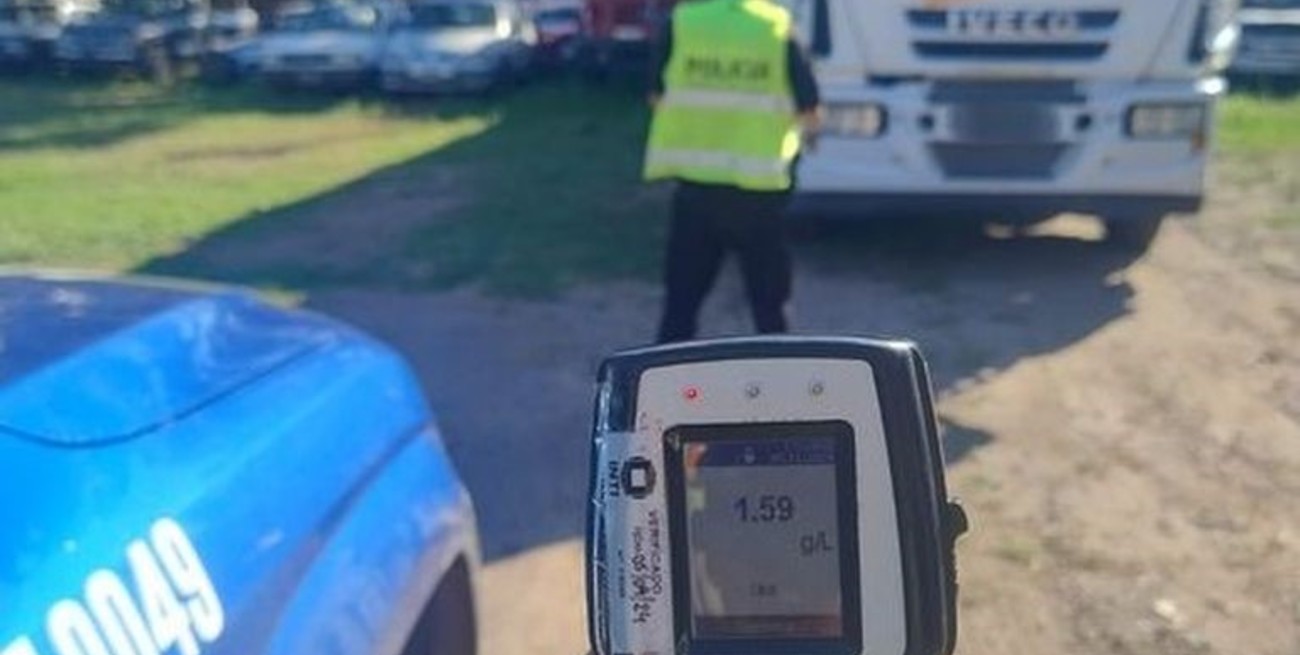 Detuvieron en Venado Tuerto a un camionero alcoholizado