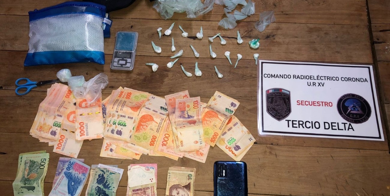 Dos sujetos con droga fraccionada fueron detenidos la misma noche en la ciudad de Coronda