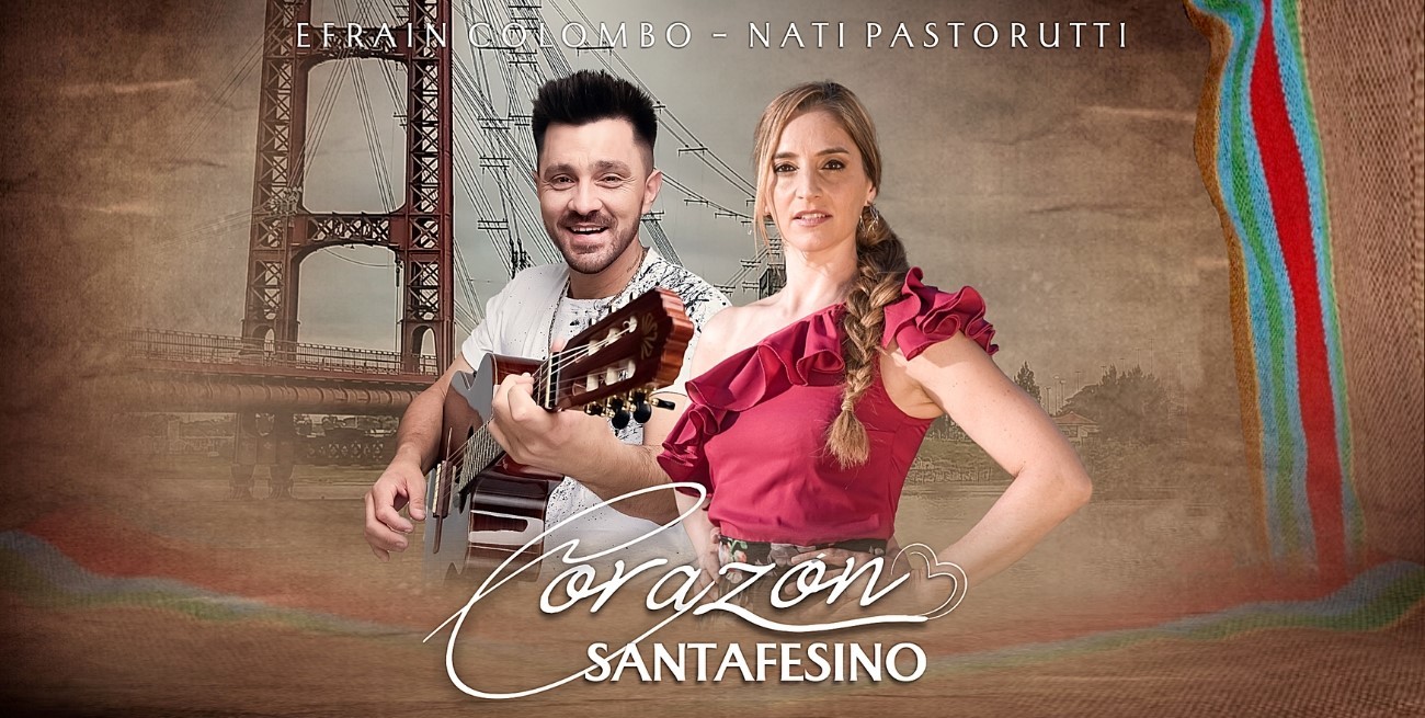 Efraín Colombo estrena corazón santafesino junto a Nati Pastorutti