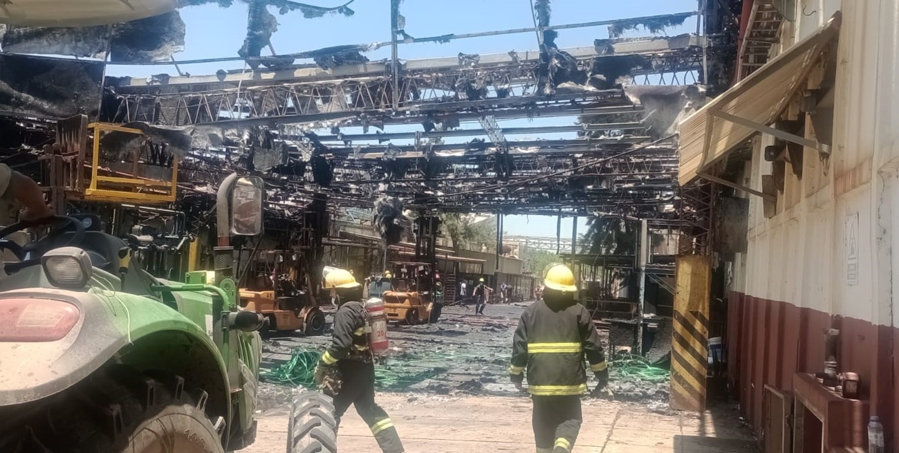 Un cortocircuito habría sido el causante de un feroz incendio en la Curtiembre Arlei