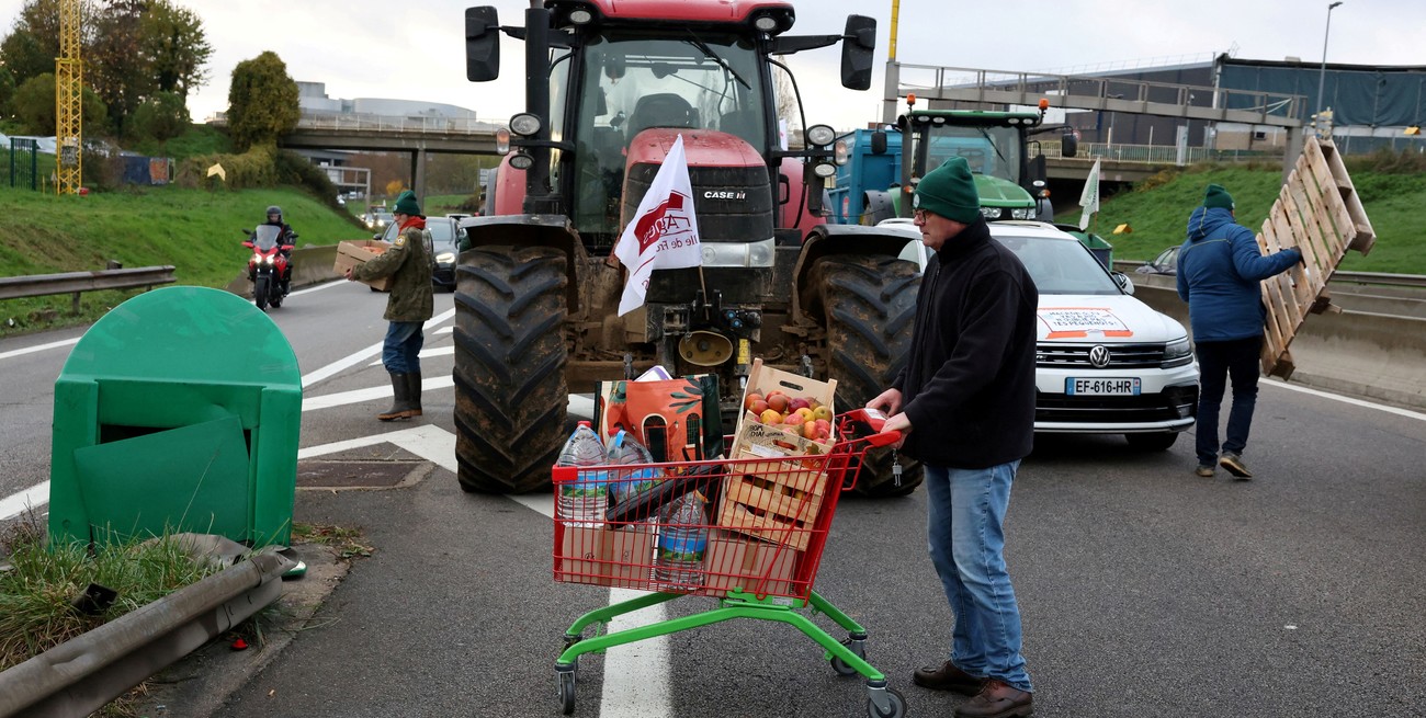 Agricultores franceses vuelven a manifestarse contra el acuerdo Mercosur-UE