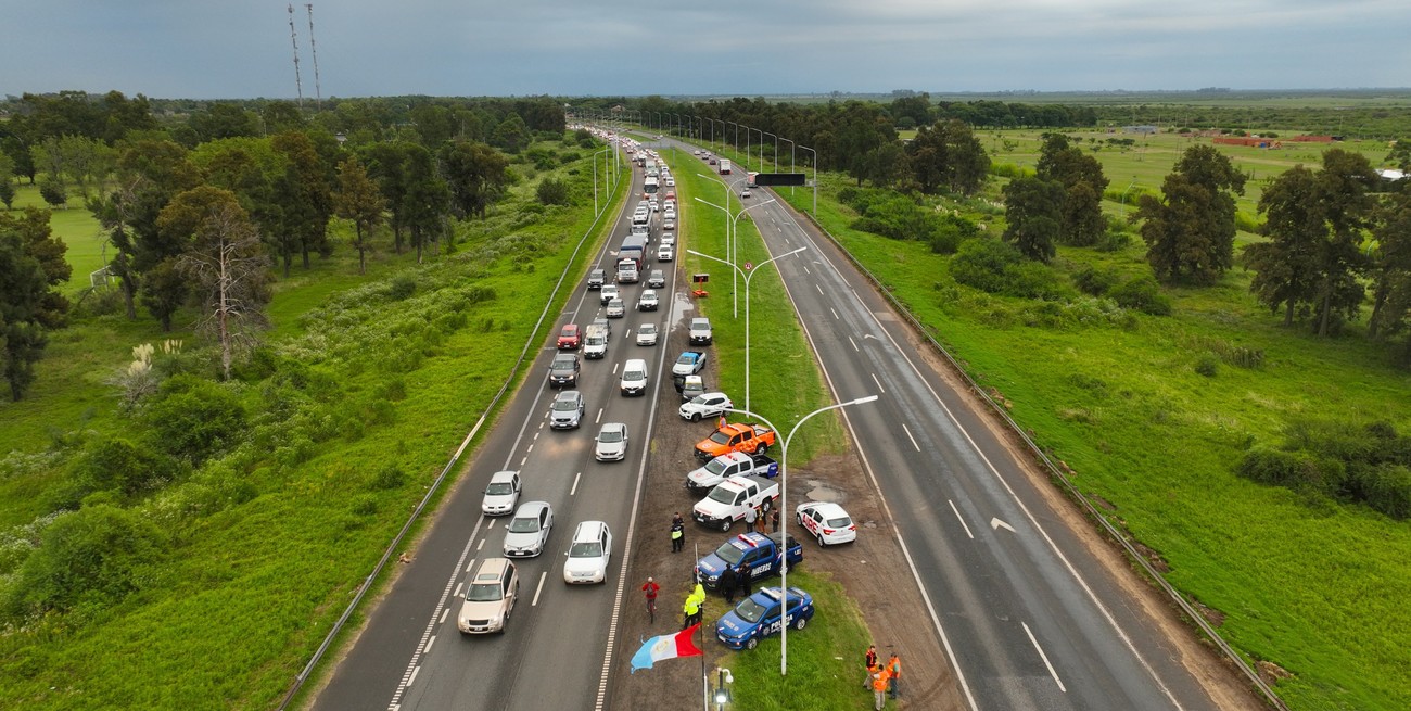 Choque en cadena en la autopista Santa Fe Rosario